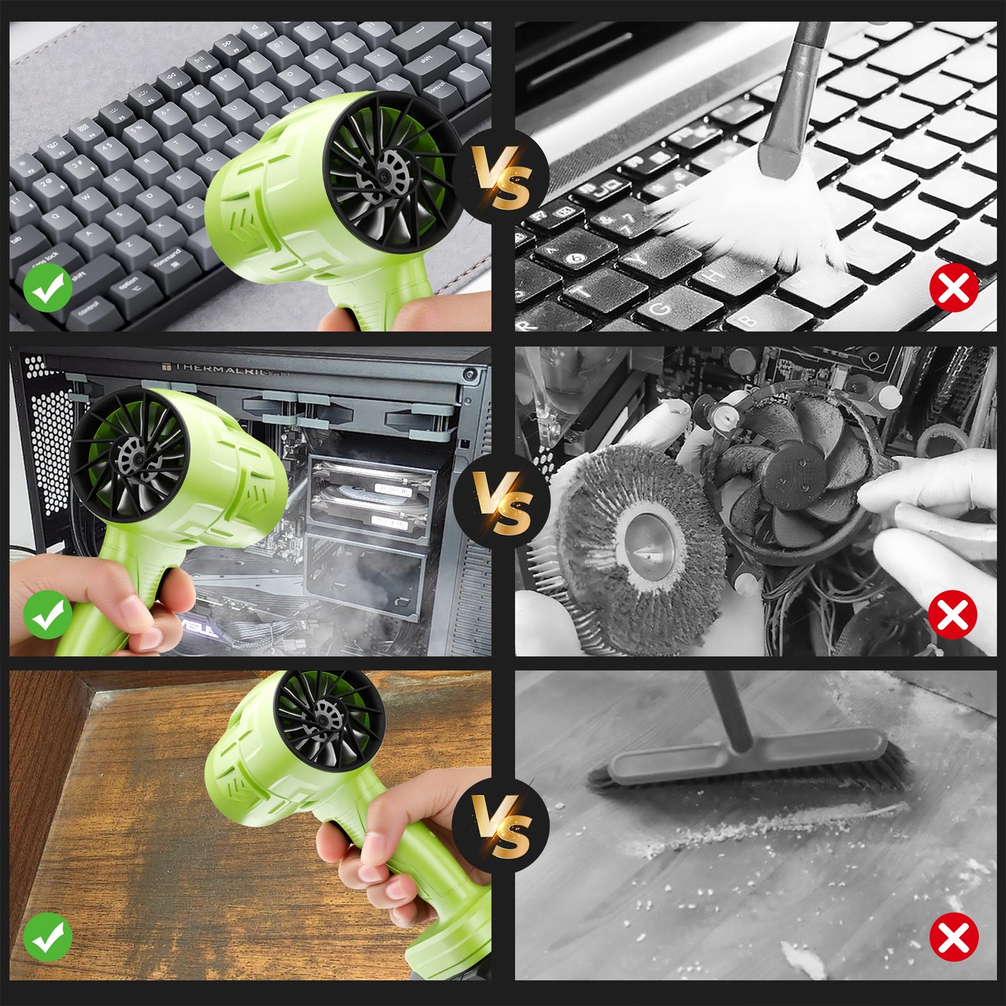 Power Cordless Leaf Blower 20V,1 Battery Handheld for Yard, Lawn, Driveway & Snow,260 CFM/76 MPH Air Speed,Variable Speed, Lightweight