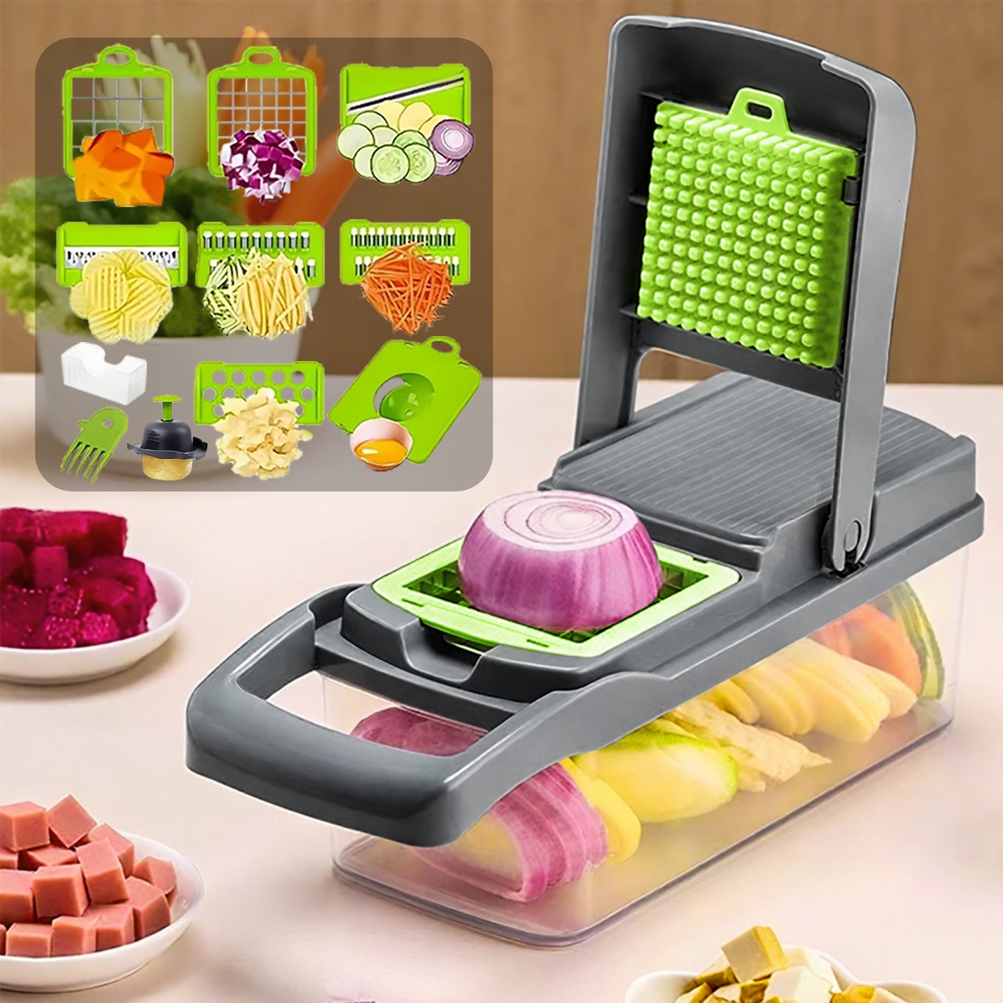 Premium Veggie Chopper Slicing Pro
