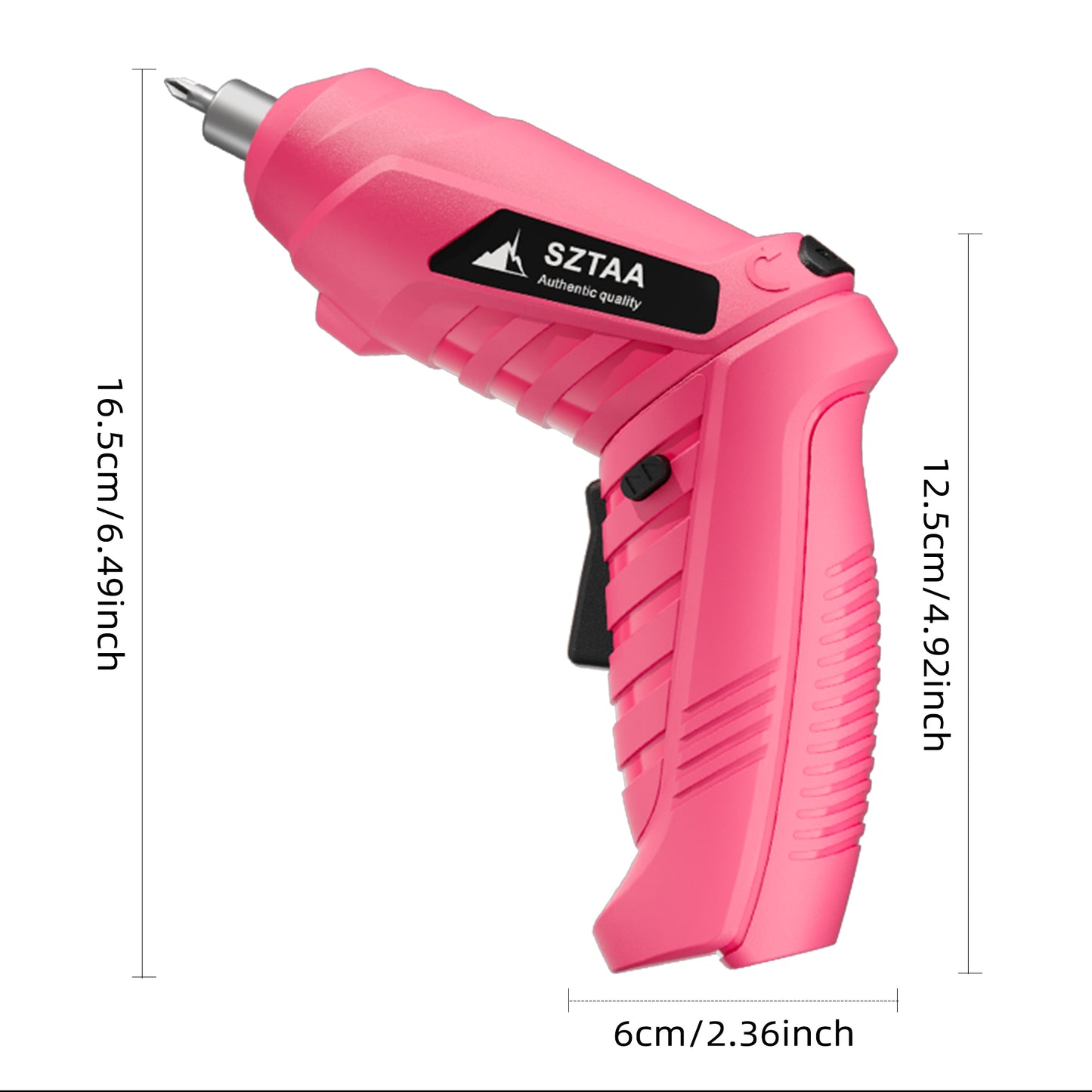 SZTAA 3.6V Cordless Electric Screwdriver Kit - USB-C Charging, 3Nm Torque, 47-Piece Bits w/Built-in LED Light & Compact Case Home Improvement