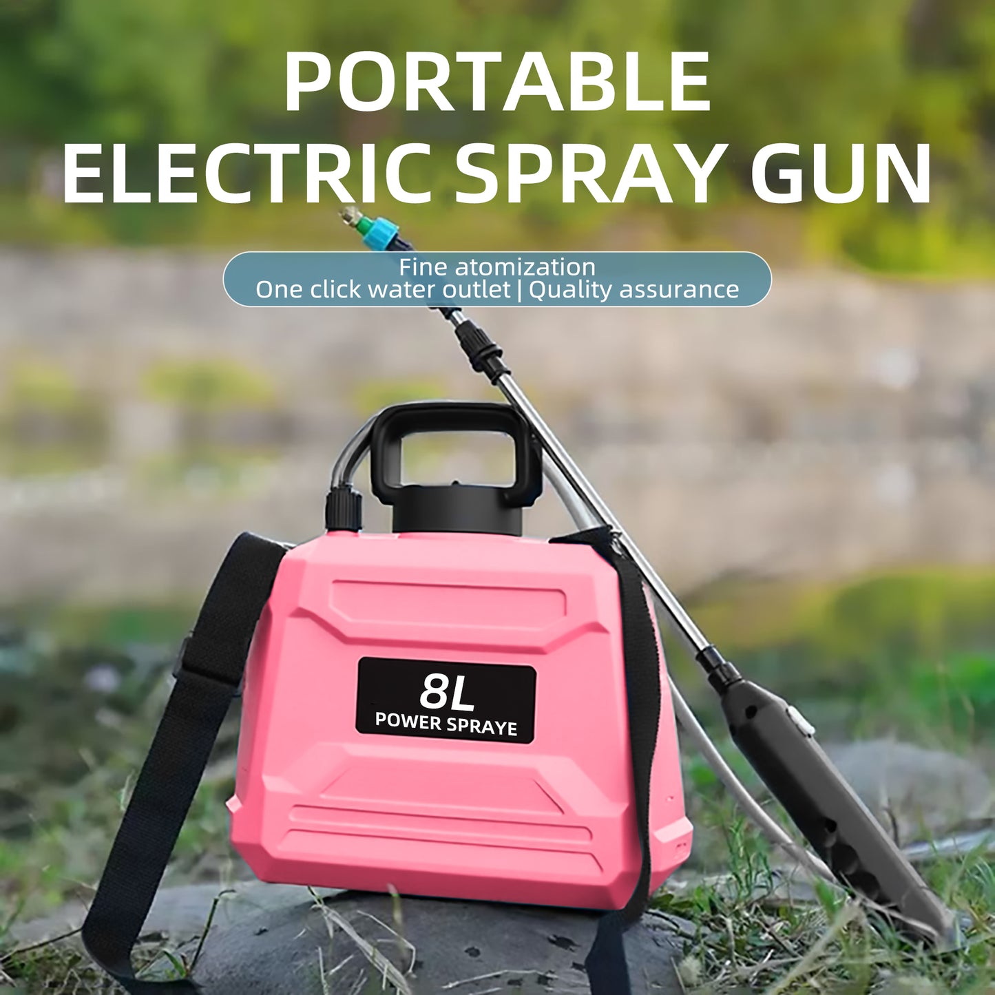 SZTAA 8L Garden Sprayer with Adjustable Shoulder Strap for Lawn,Garden,Cleaning