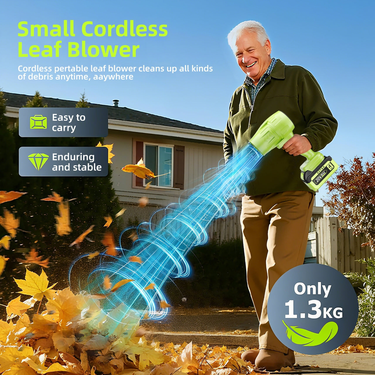 Handheld Brushless Cordless Leaf Blower Super Power for Yard, Lawn, Driveway