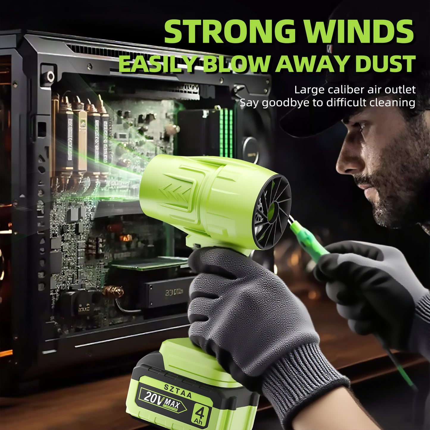 Handheld Brushless Cordless Leaf Blower Super Power for Yard, Lawn, Driveway