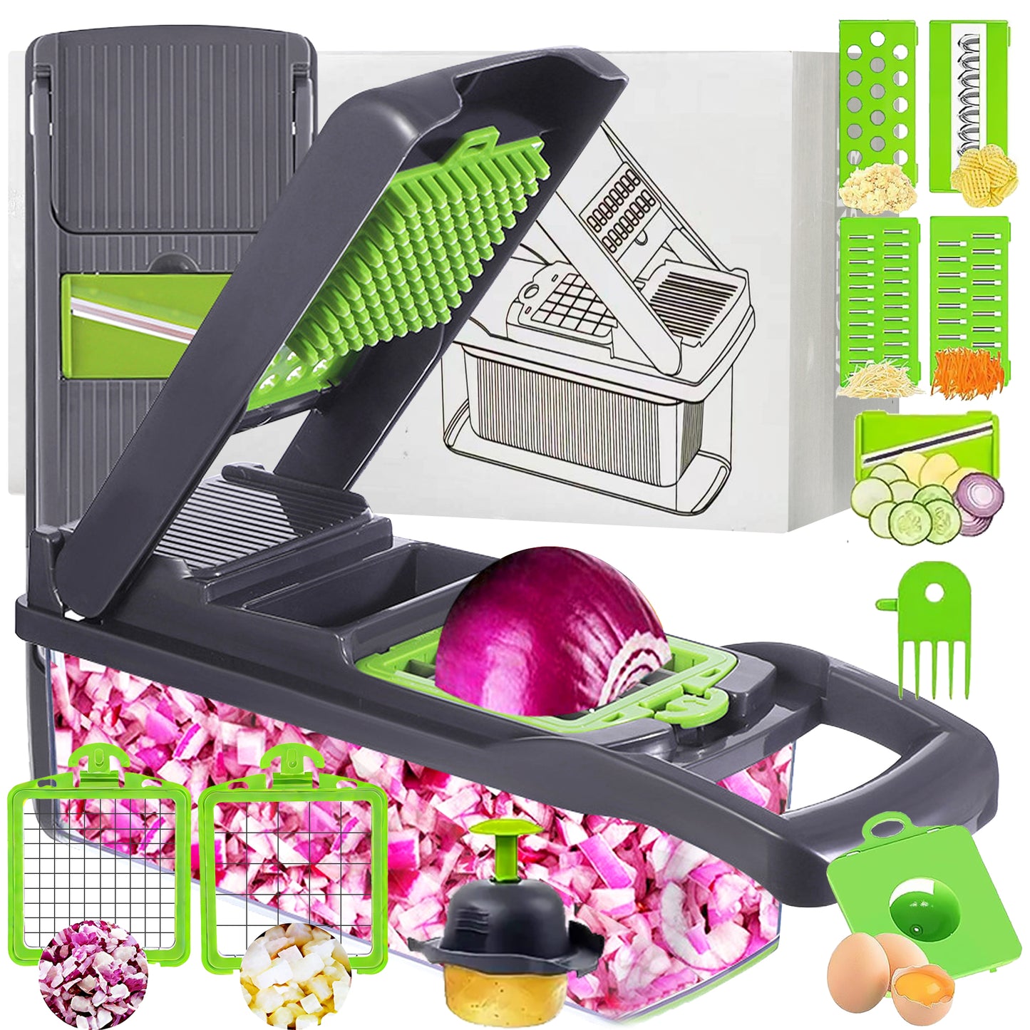 Premium Veggie Chopper Slicing Pro