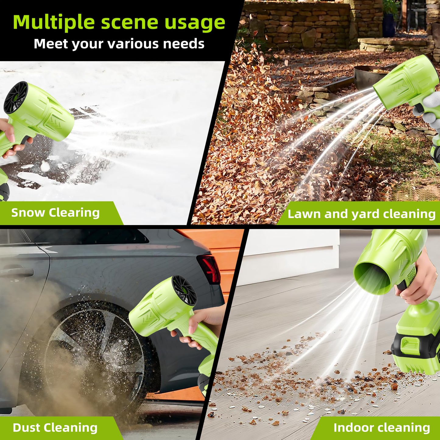 Handheld Brushless Cordless Leaf Blower Super Power for Yard, Lawn, Driveway