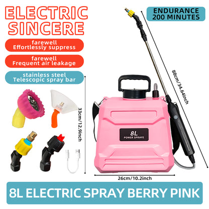 SZTAA 8L Garden Sprayer with Adjustable Shoulder Strap for Lawn,Garden,Cleaning