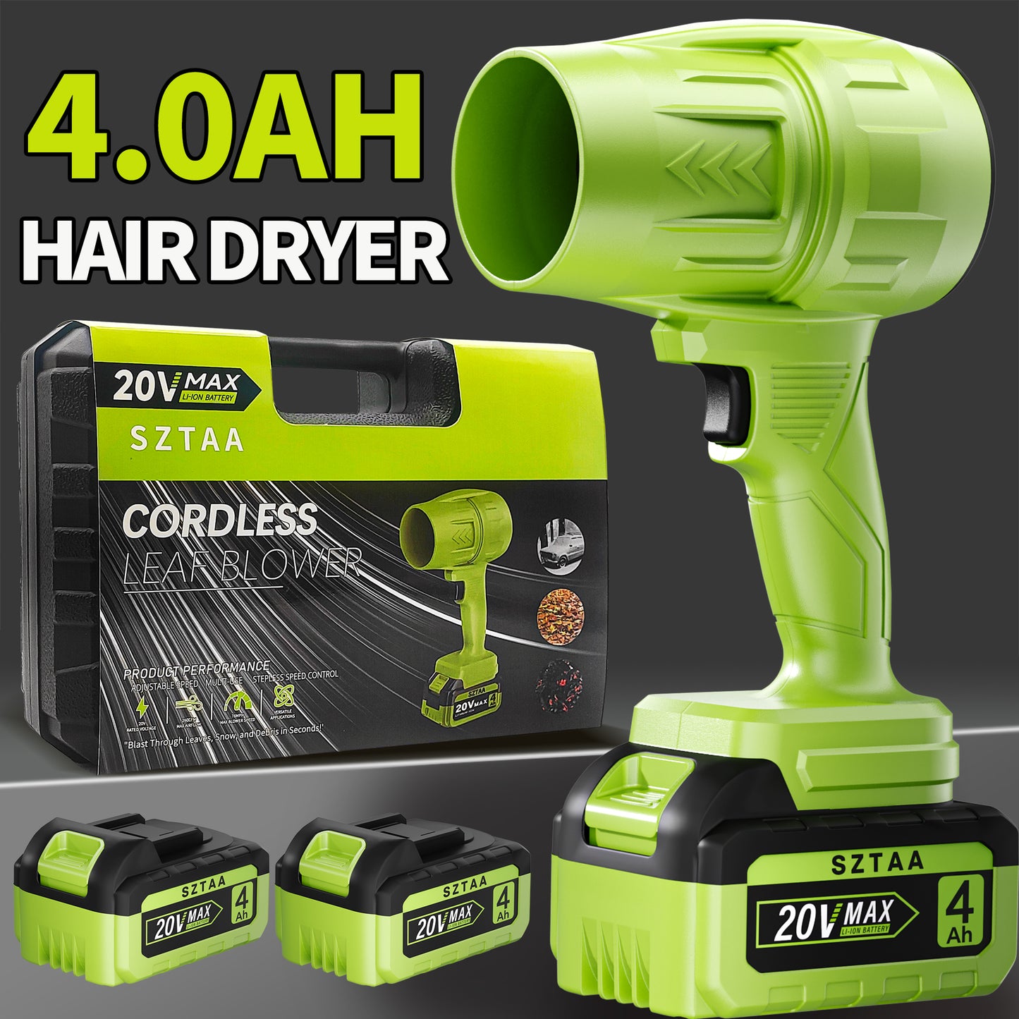 Handheld Brushless Cordless Leaf Blower Super Power for Yard, Lawn, Driveway